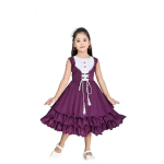 Flared Partywear Girls Frocks & Dresses