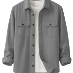 Men’s Stylish Cotton Blend Casual Shirt || Full Sleeve Button-Down Shirt with Dual Flap Pockets