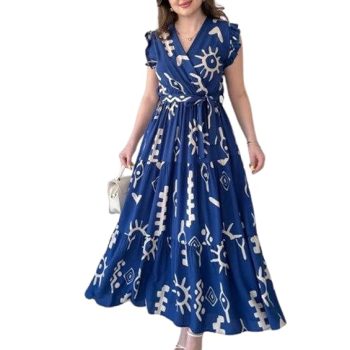 Dress for Women Western Maxi Style, Indo Western Dresses, One Piece Long Gown, A Line Flared Pattern, Ethnic Look Outfit for Women
