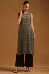 Green Rayon Ethnic Motifs Kurta