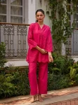 Ishara Supima Cotton Fuschia Co-ord set