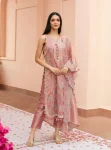 Gulkar Tissue Light Pink Kurta Set