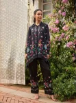 Adhvi Lawn Black Co-ord Set