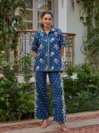 Aamrai Supima Cotton Navy Co-ord Set