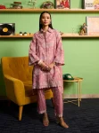 Ziri Pima Satin Onion Pink Co-ord Set