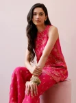 Alouette Organza Fuchsia Co-Ord Set
