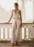 Desi Lawn Off White Jacket Set
