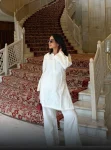Kalani Supima Cotton Off White Co-ord Set