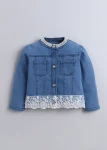 Lace Embellished Denim Jacket