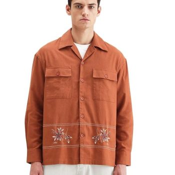 Rare Rabbit Regular fit Embroidered Shirt