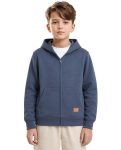 Boys Hooded Sweatshirt | Full Zip Closure | Full Sleeves | Kangaroo Pocket | Regular Fit | Winter Jacket for Boys