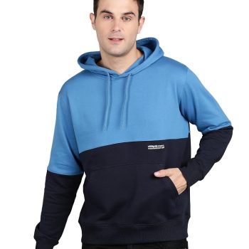 Alan Jones Clothing Men's Colorblocked Cotton Hoodies Sweatshirt