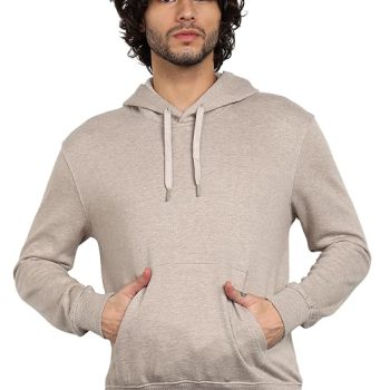 Alan Jones Clothing Men’s Solid Hooded Sweatshirt
