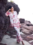 Aelani Linen Printed Off White Co-ord Set