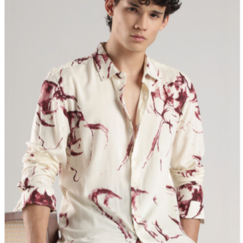 Men Slim Fit Printed Casual Shirt