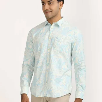 Men's Printed Full Sleeves Cotton Shirt