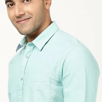 Men's Solid Full Sleeves Cotton Shirt