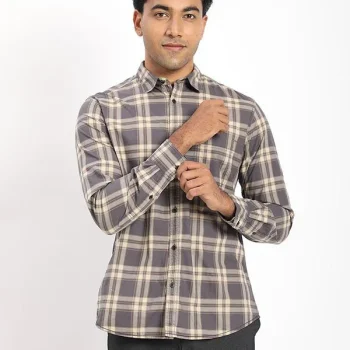 Men's Check Full Sleeves Cotton Shirt