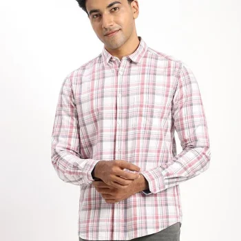 Men's Check Full Sleeves Cotton Shirt