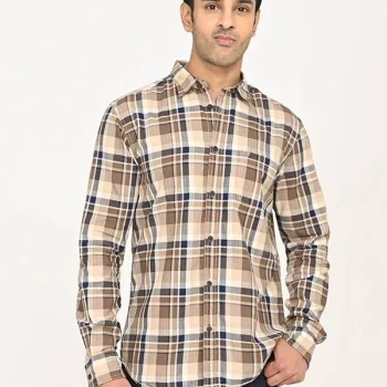 Men's Check Full Sleeves Cotton Shirt