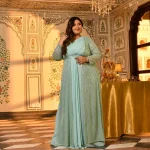 Blue-Drape-Saree-With-Cape-Lavina-SCL_9506