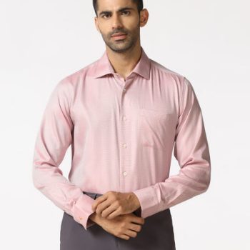 Pink Luxe Jacquard Shirt - Mirror
