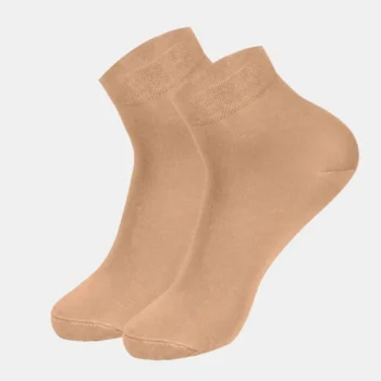 Compact Cotton Stretch Ankle Length Socks with StayFresh Treatment - Skin