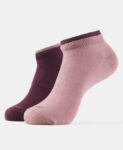 Compact Cotton Stretch Solid Low Show Socks with StayFresh Treatment - Wistful mauve & Wine Tasting